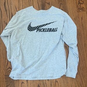 Nike Gray Long Sleeve Pickleball Tee
